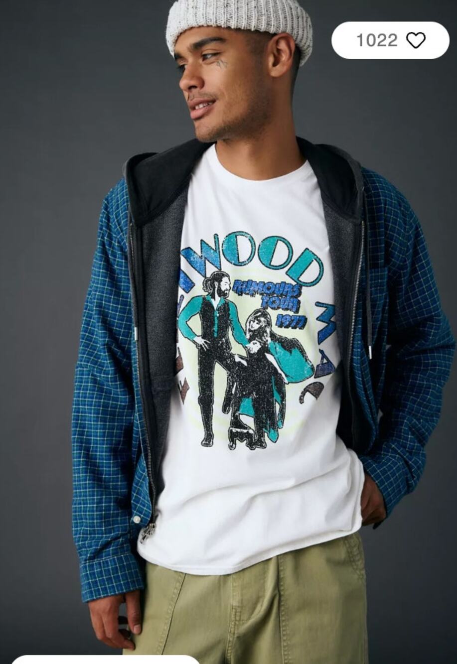 Urban Outfitters Fleetwood Mac 1977 Tour Graphic Tee Shirt Medium